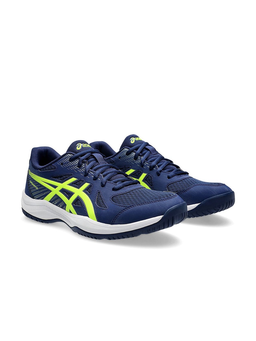 

ASICS Men Non Marking Lace Ups Badminton Shoes, Blue