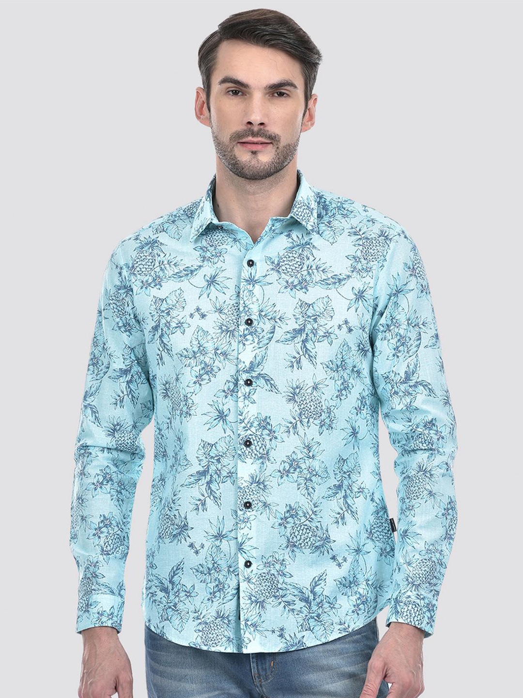 

Numero Uno Men Slim Fit casual Shirt, Blue