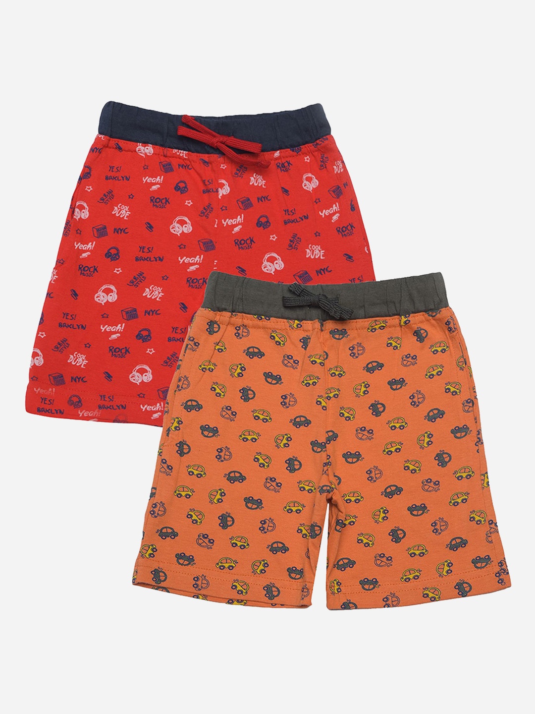 

Dollar Champion Kidswear Boys Pack of 2 Printed Bermuda Shorts, Multi