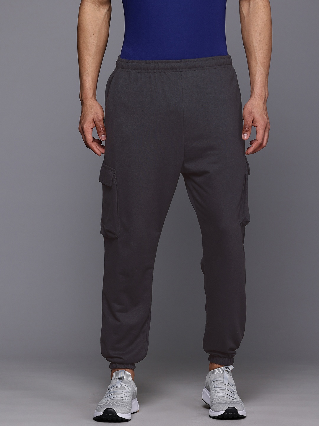 

HRX by Hrithik Roshan Men Relaxed Fit Training Track Pants, Grey