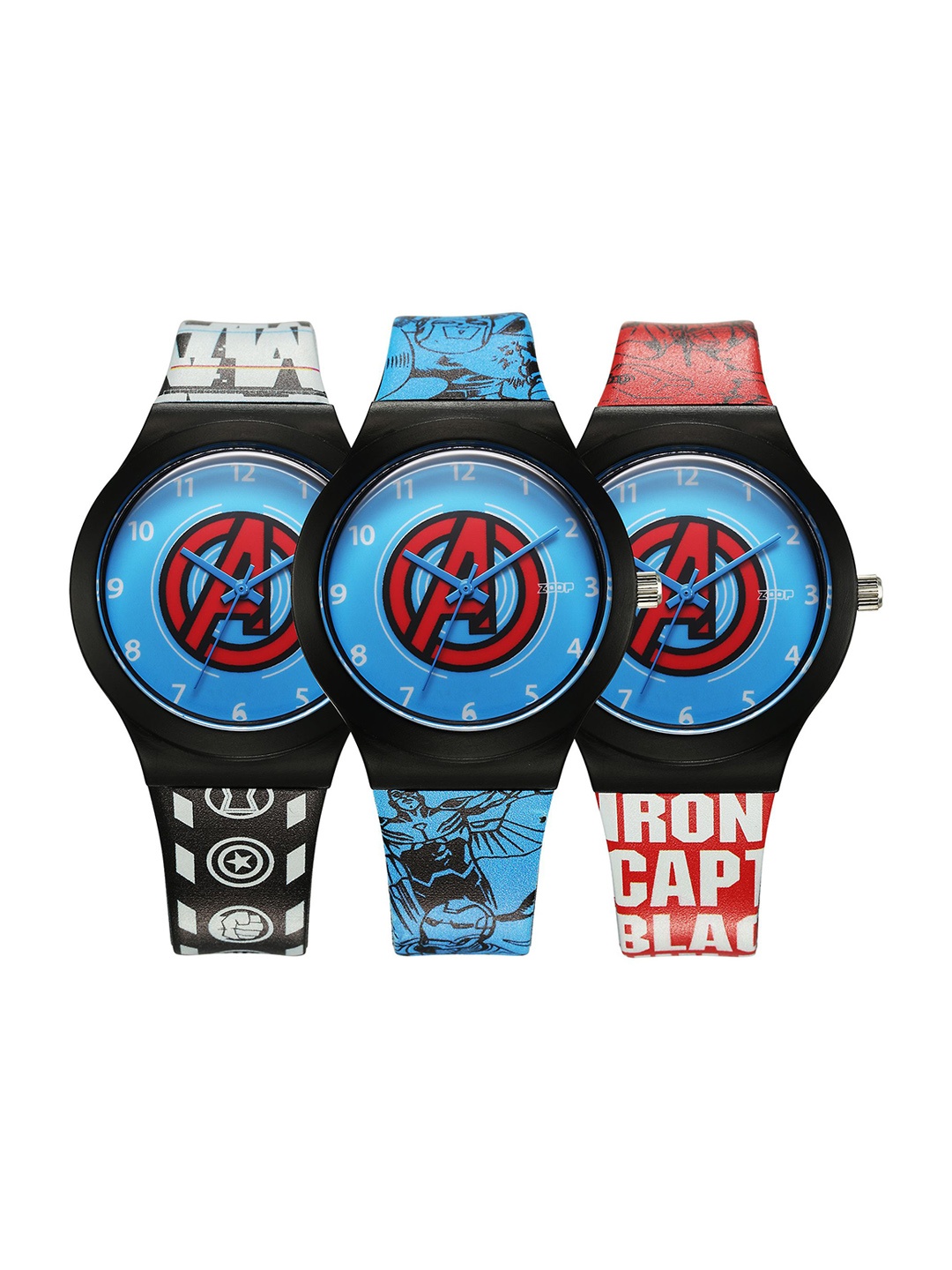 

Zoop By Titan Disney Interchangeable Quartz Analog Red Dial Plastic Strap Watch, Blue