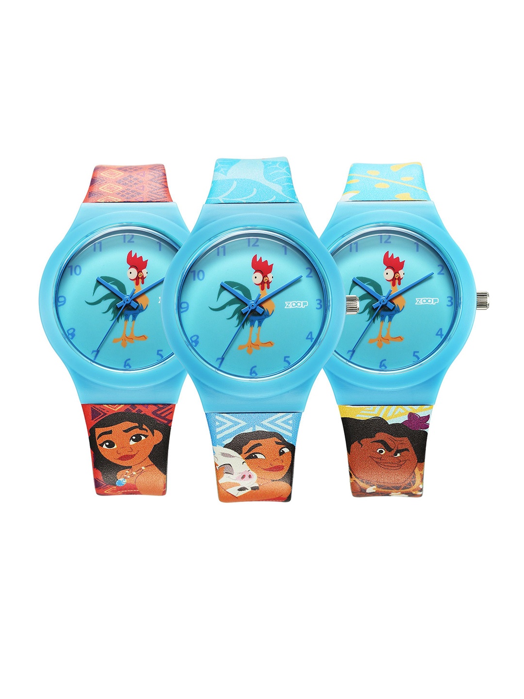 

Zoop By Titan Disney Interchangeable Quartz Analog Red Dial Plastic Strap Watch, Blue