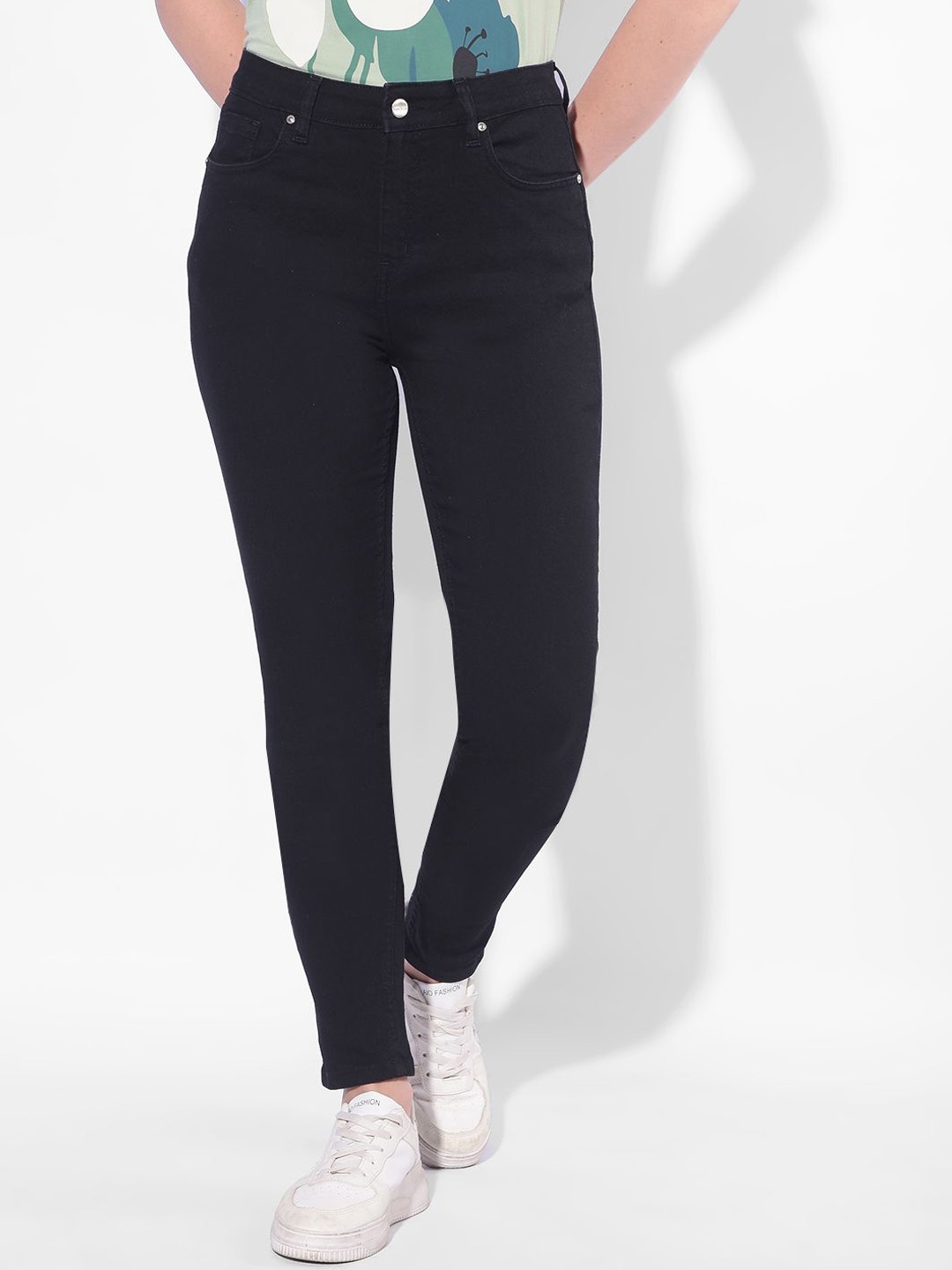 

Numero Uno Women Solid Ultra Skinny Fit Stretchable Jeans, Black