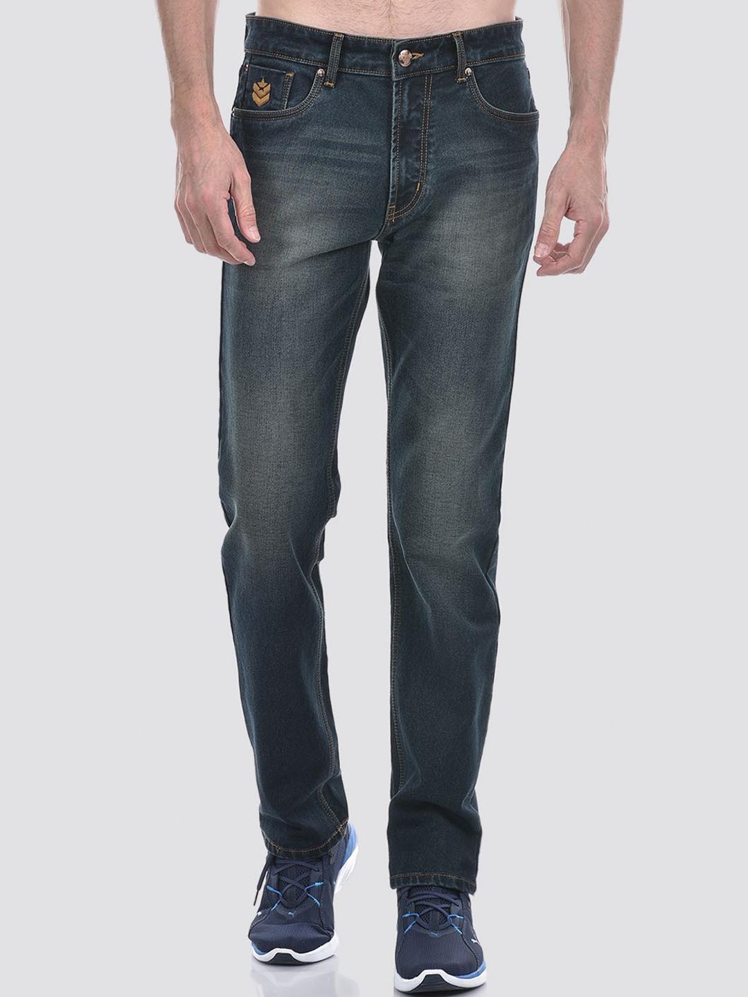 

Numero Uno Men Solid Tappered Fit Sustainable Stretchable Jeans, Blue