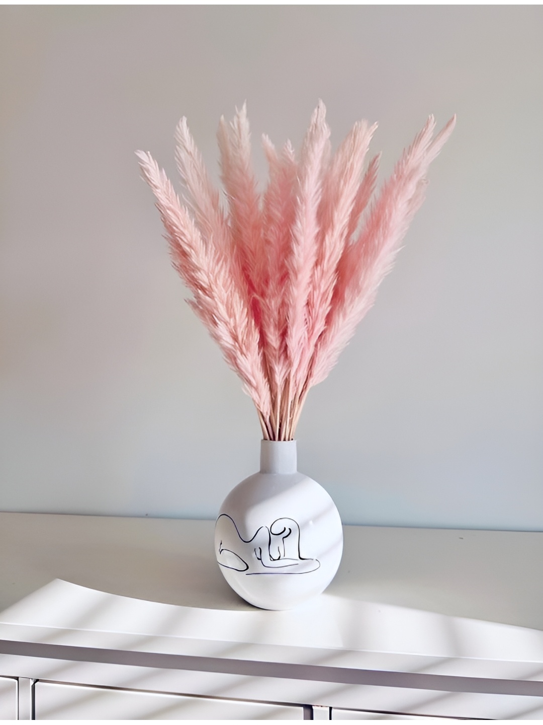 ArteCasa Pink Dried Artificial Flower