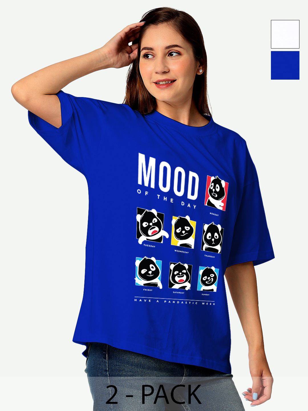 STATUS MANTRA Women Typography 2 Extended Sleeves Pockets T-shirt, Multi