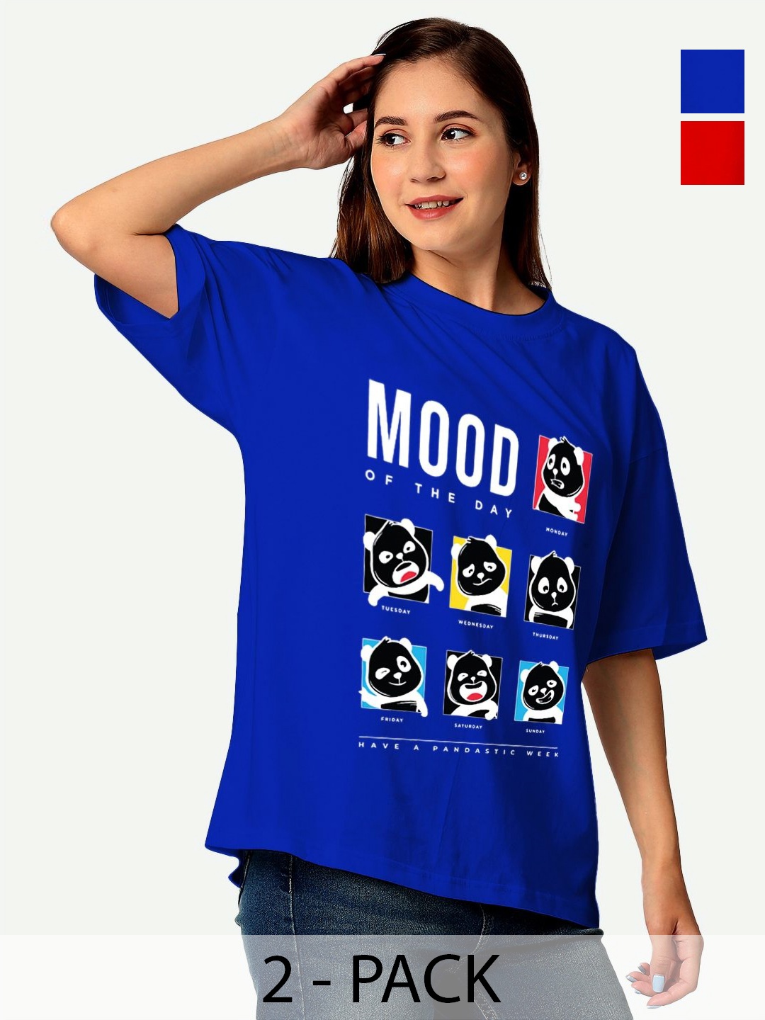 

STATUS MANTRA Women Typography 2 Printed Extended Sleeves T-shirt, Multi
