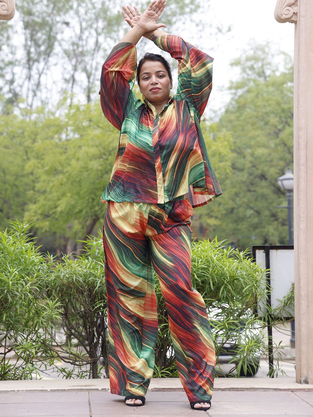 

Rajoria Instyle Print Crepe Maxi Dress, Multi