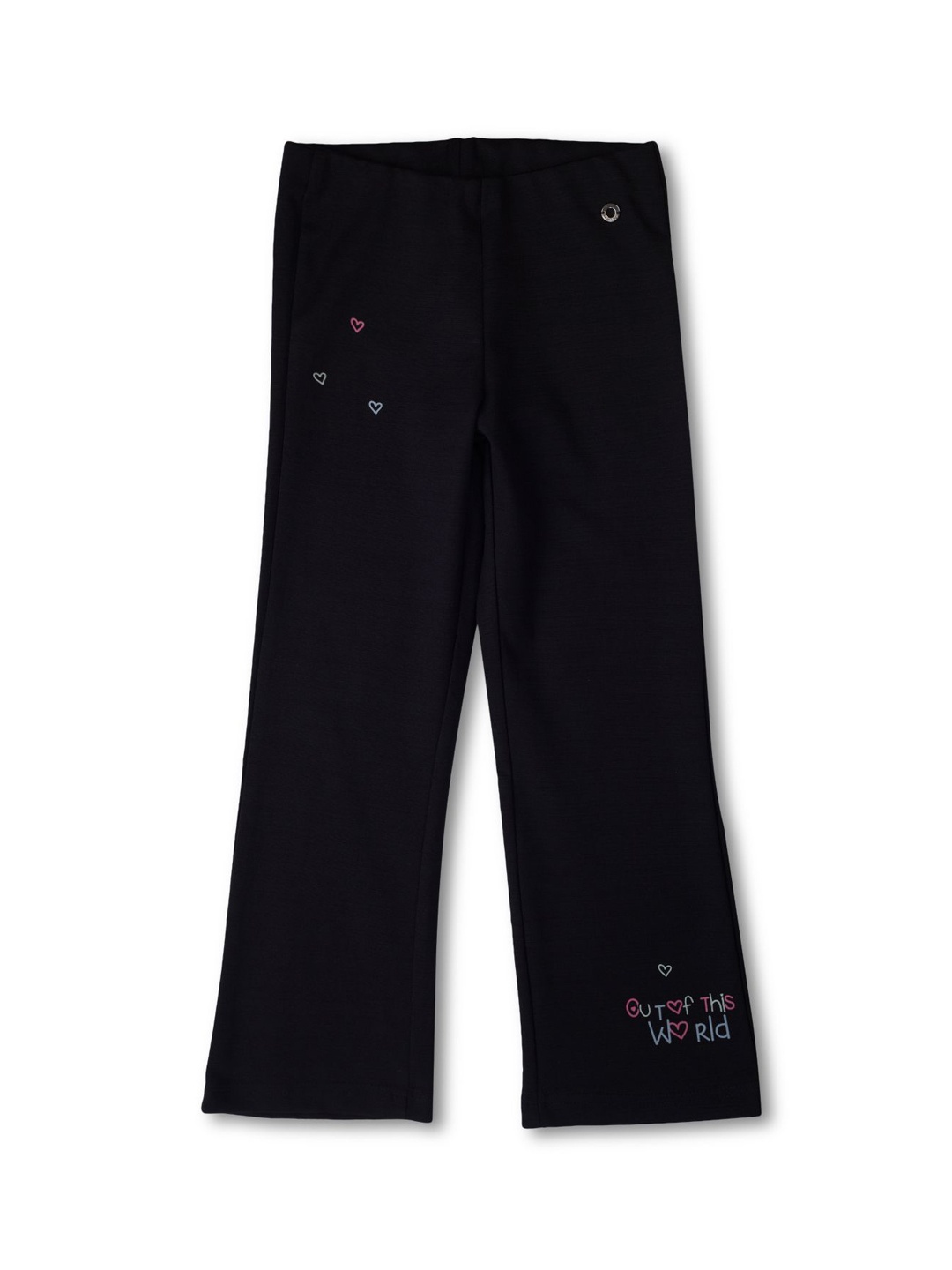 

Gini and Jony Girls Straight Fit Track Pants, Black