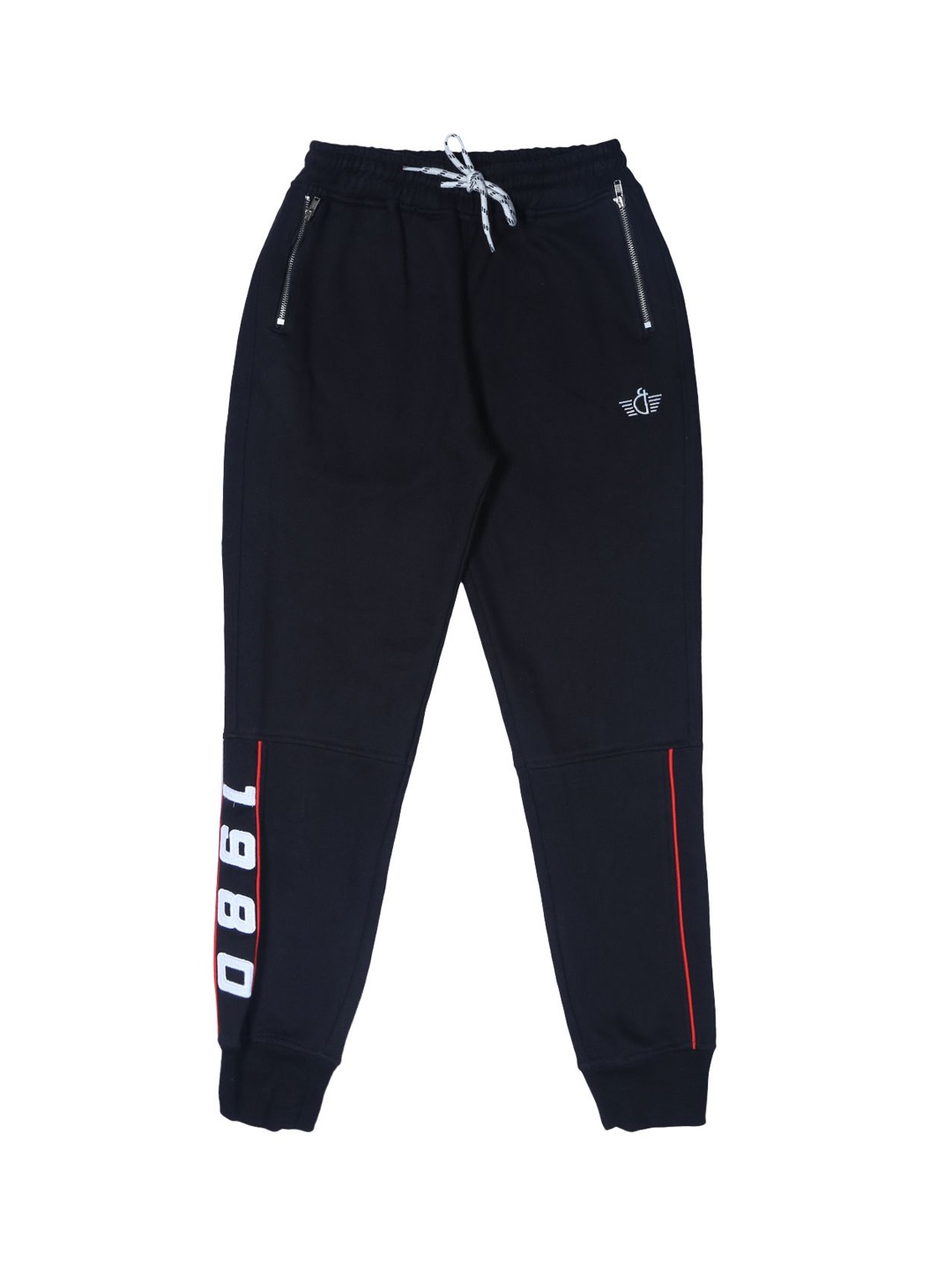 

Gini and Jony Boys Cotton Mid Rise Joggers, Black