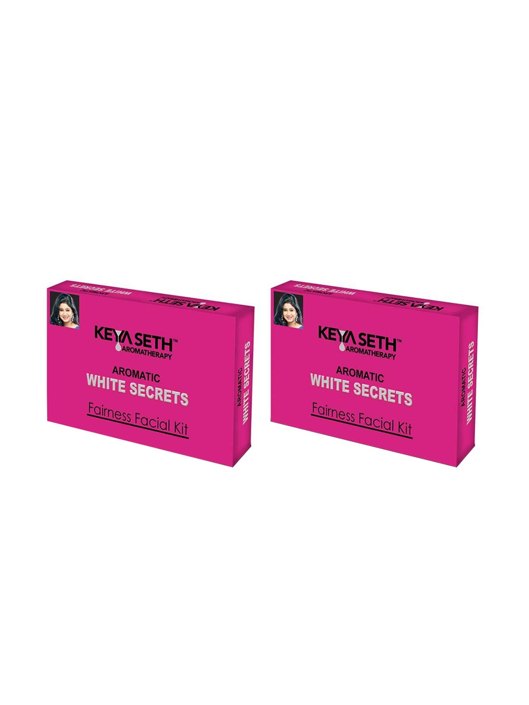

KEYA SETH Aromatic Set of 2 White Secrets Fairness Facial Kit - 23 g each, Pink