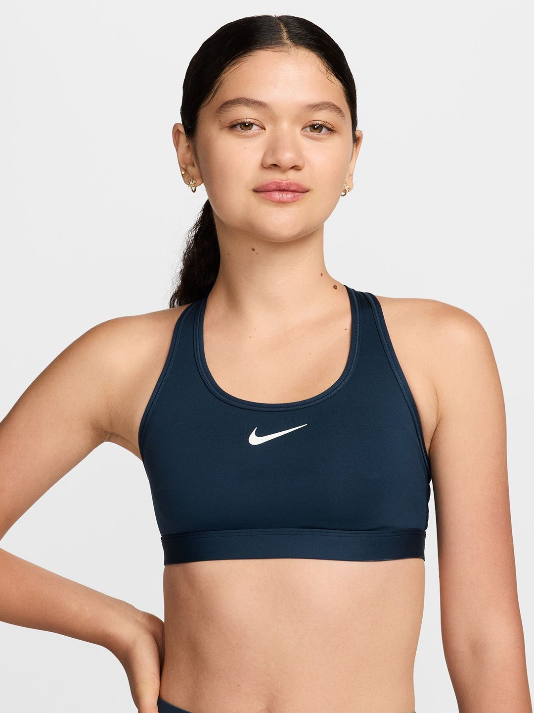 

Nike Swoosh Medium-Support Women's Padded Racerback Sports Bra, Blue