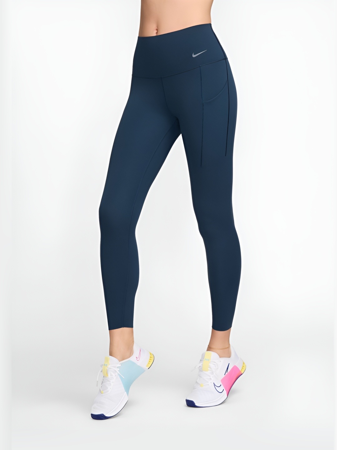 

Nike Universa Women's Medium-Support High-Waisted Tights, Blue