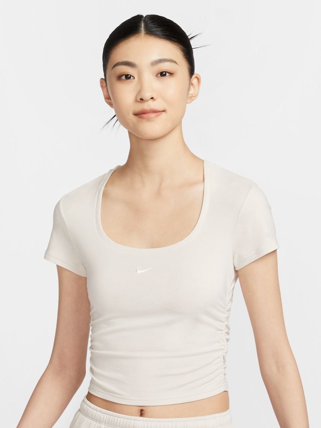 

Nike Sportswear Chill Knit Women' Short-Sleeve Square-Neck Top, White