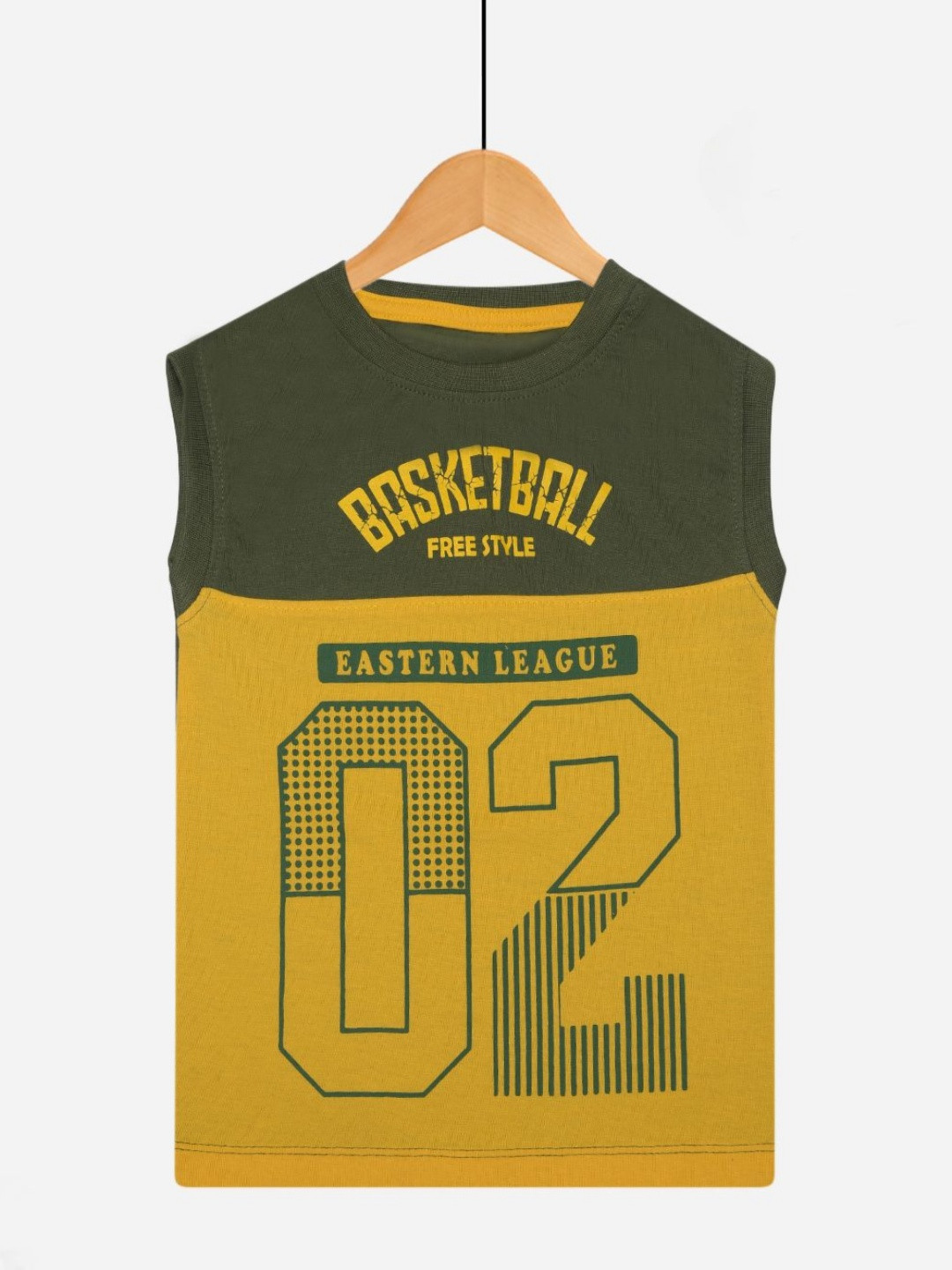 

Dollar Champion Kidswear Boys Graphic Printed Round Neck Cotton T-Shirt, Yellow