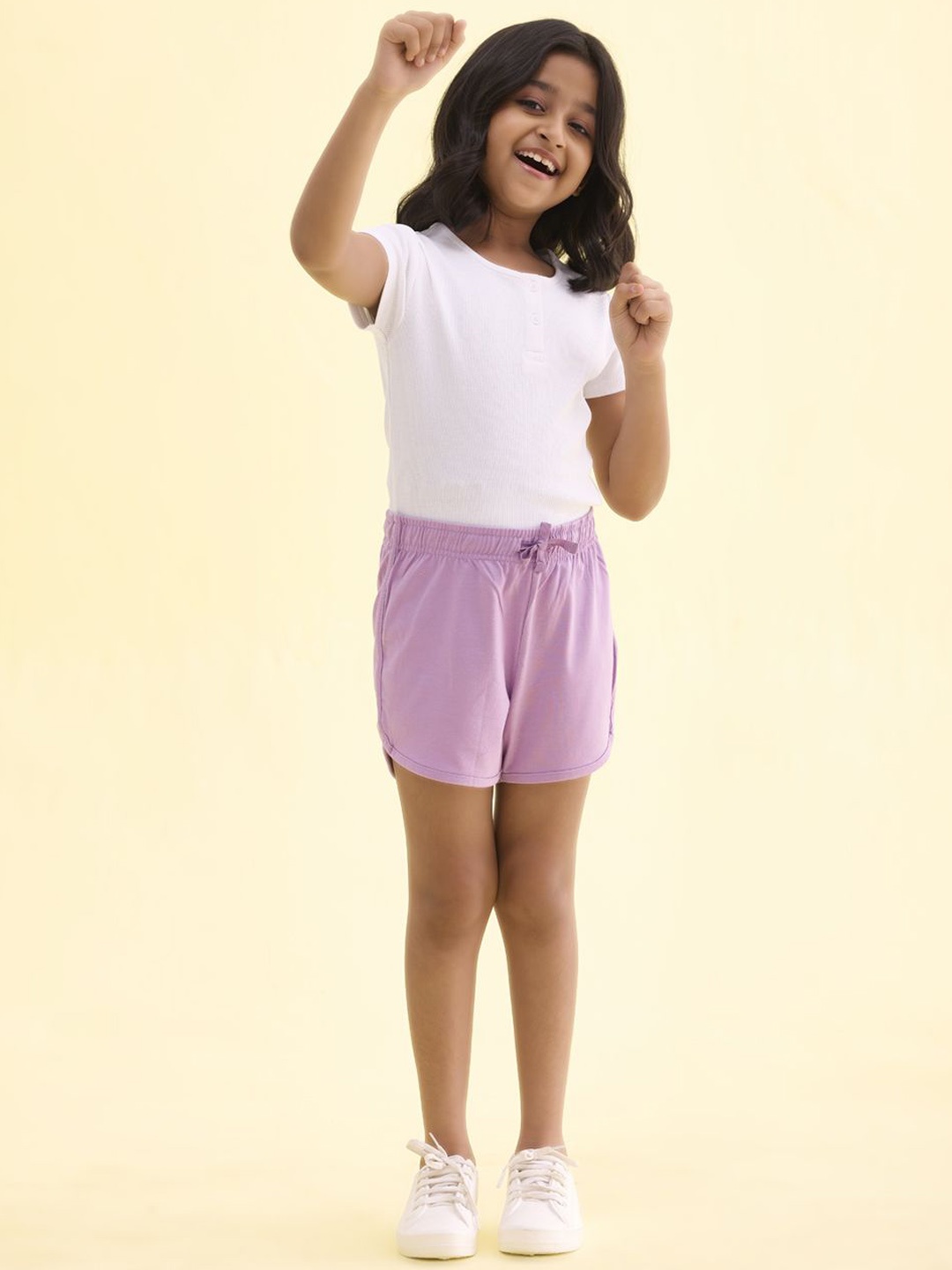 

Go Colors Girls Relaxed Fit Shorts, Purple