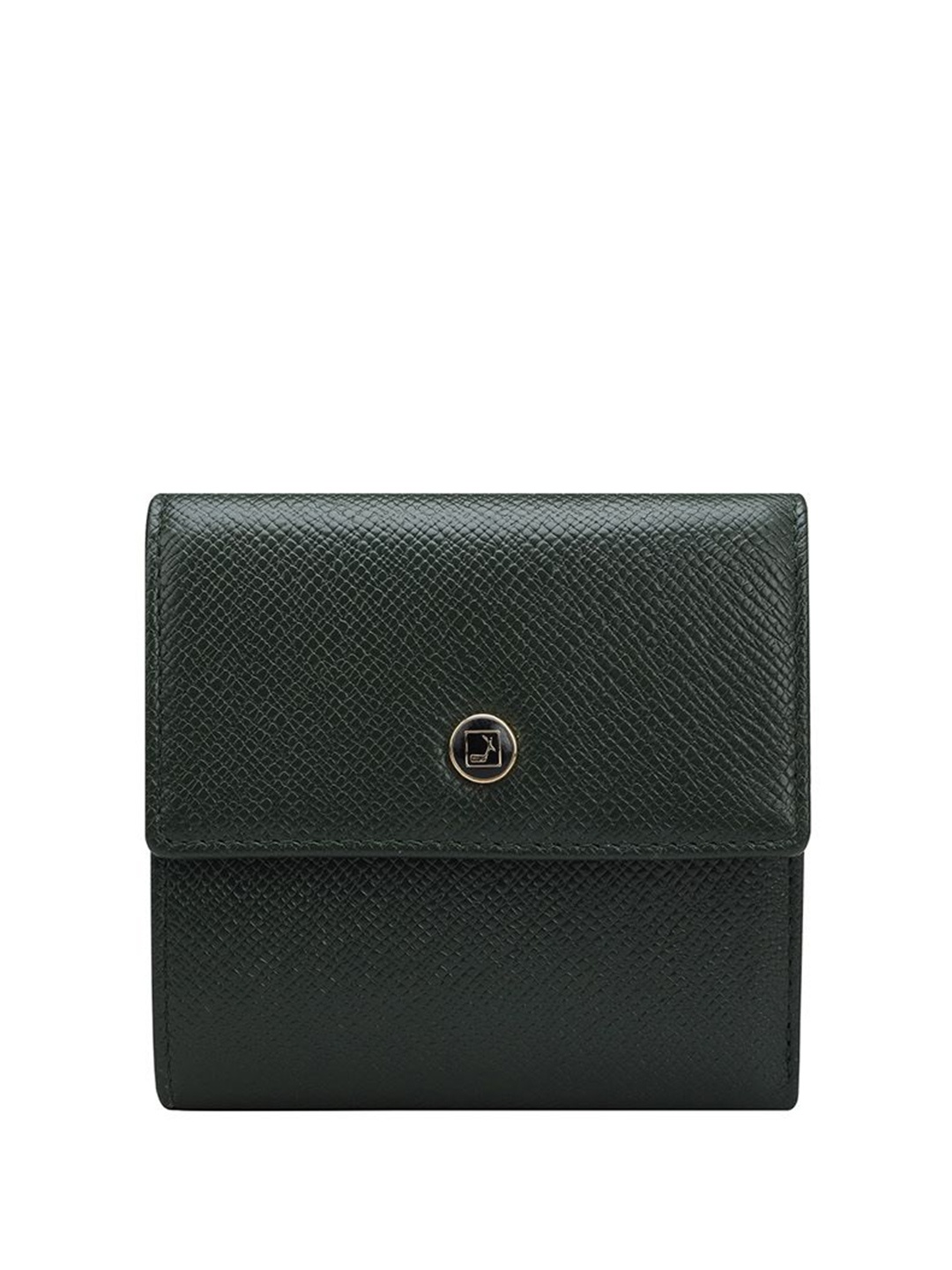 

Da Milano Women Leather Two Fold Wallet, Green