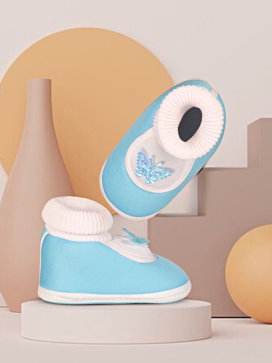

BAESD Unisex Kids Cotton Booties, Blue