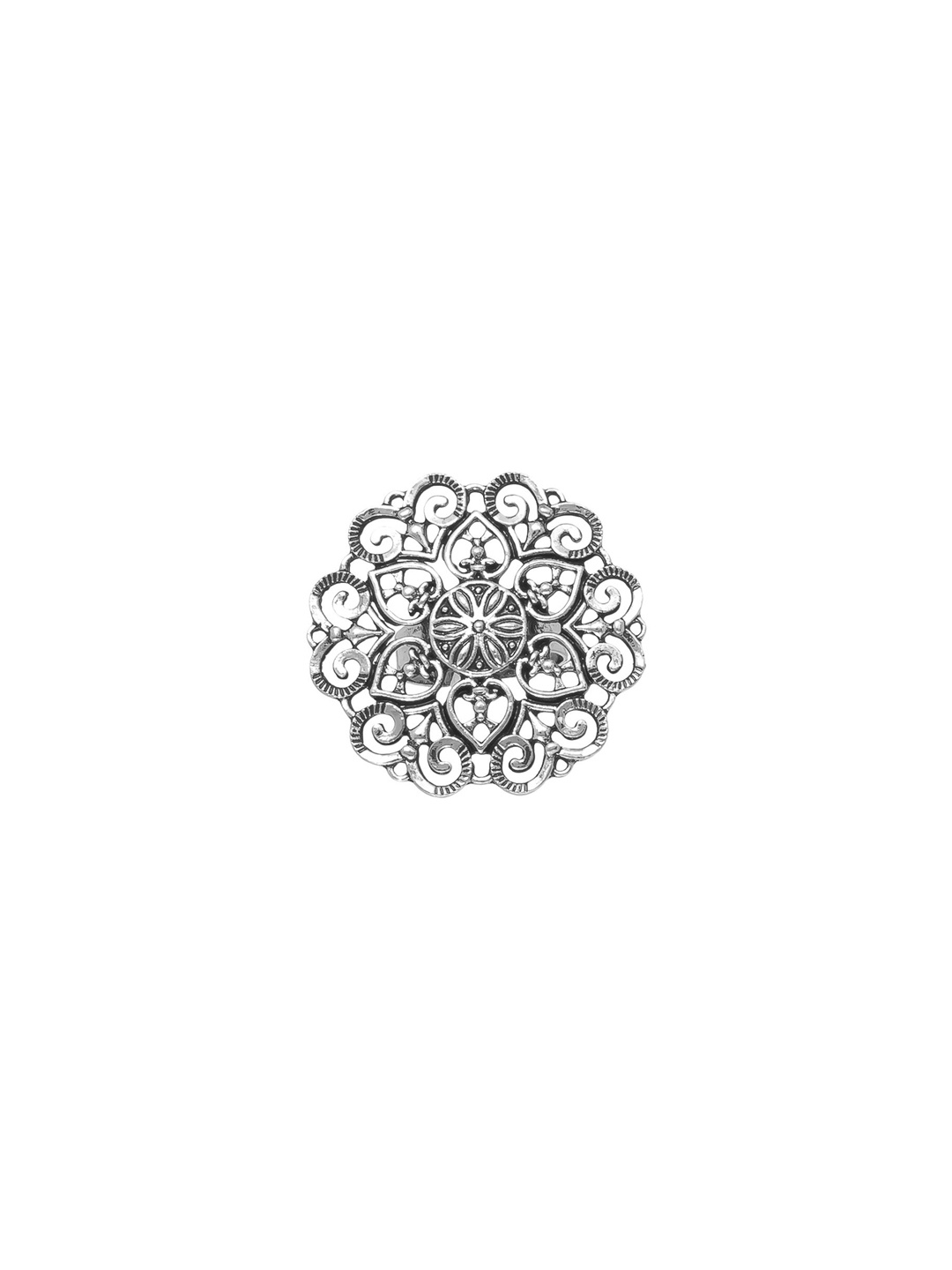 

Zoey Silver-Plated German Silver Oxidised Finger Ring