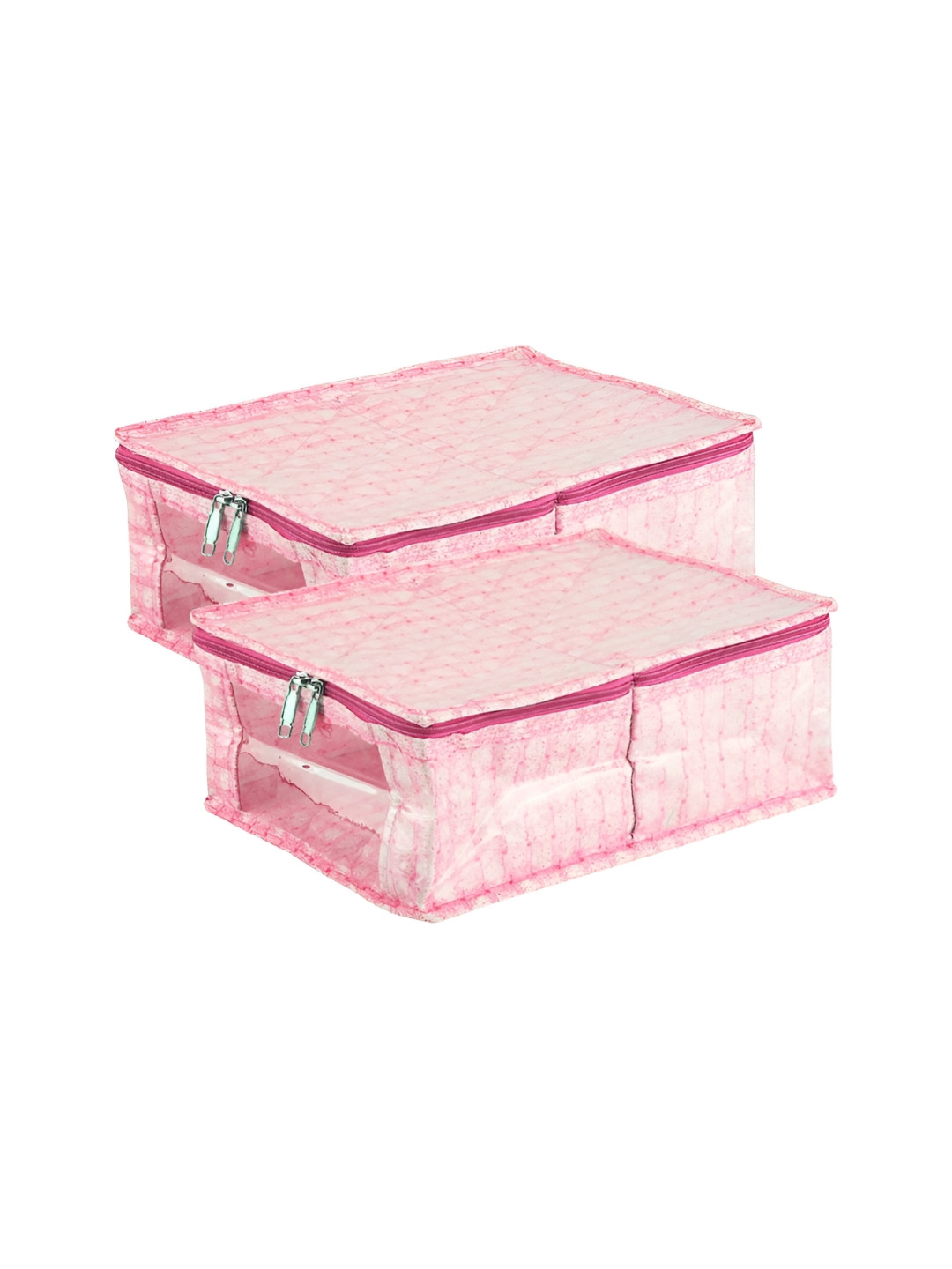 

Kuber Industries Pink 2 Pieces Regular Multi-Utility Organisers