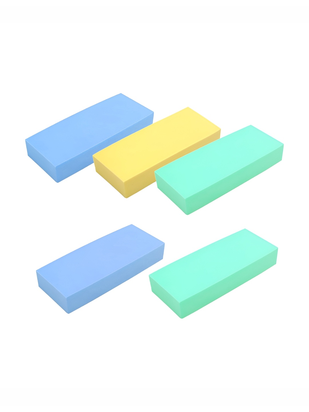 

Kuber Industries Pack of 5 Green & Blue Washing Sponge