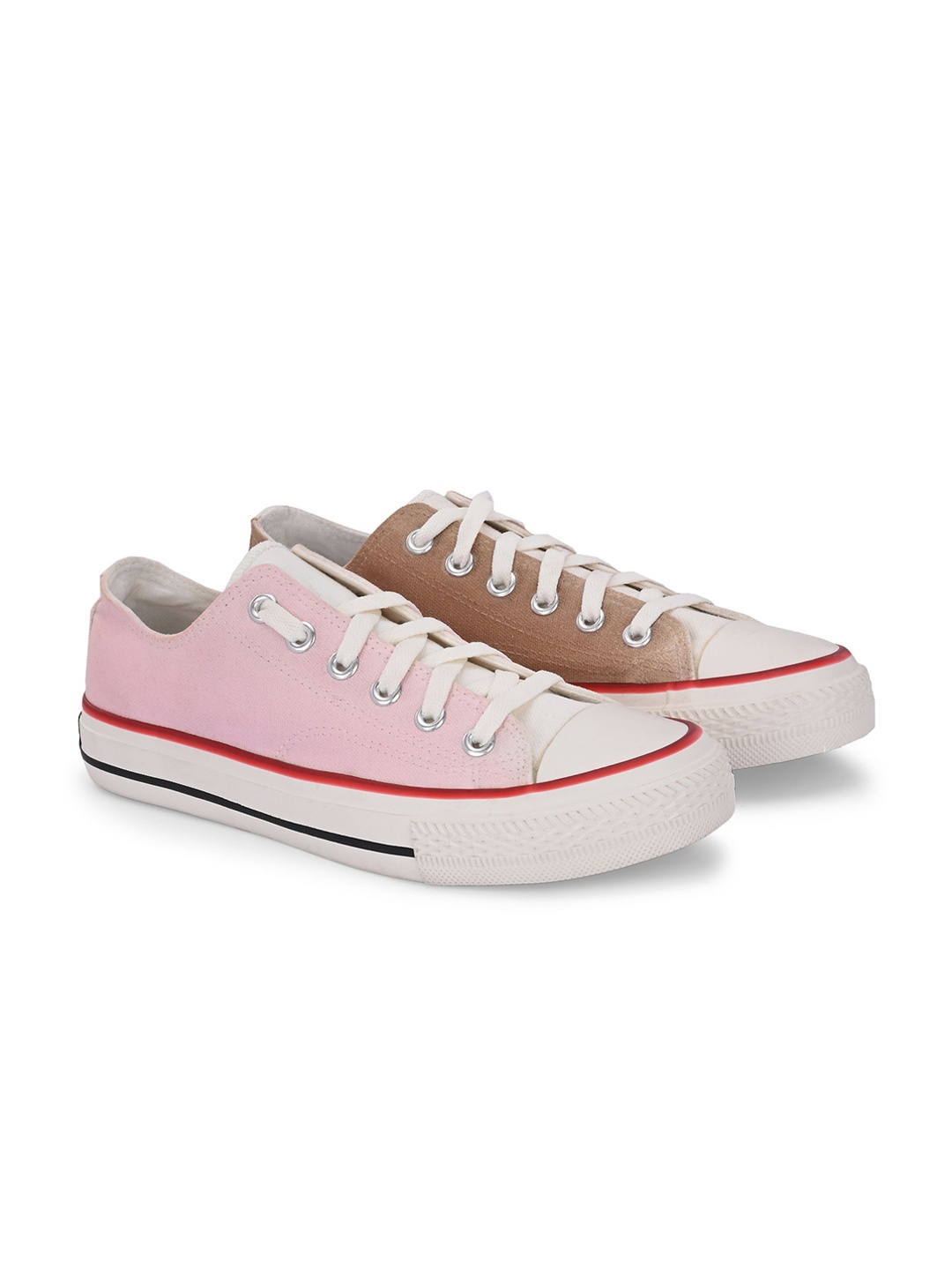 

CROWCIA LONDON Men Canvas Colourblocked Sneakers, Multi