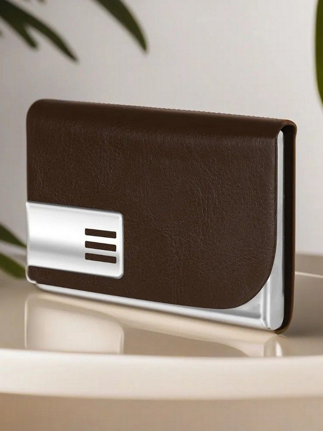

LOREM Men Card Holder, Brown