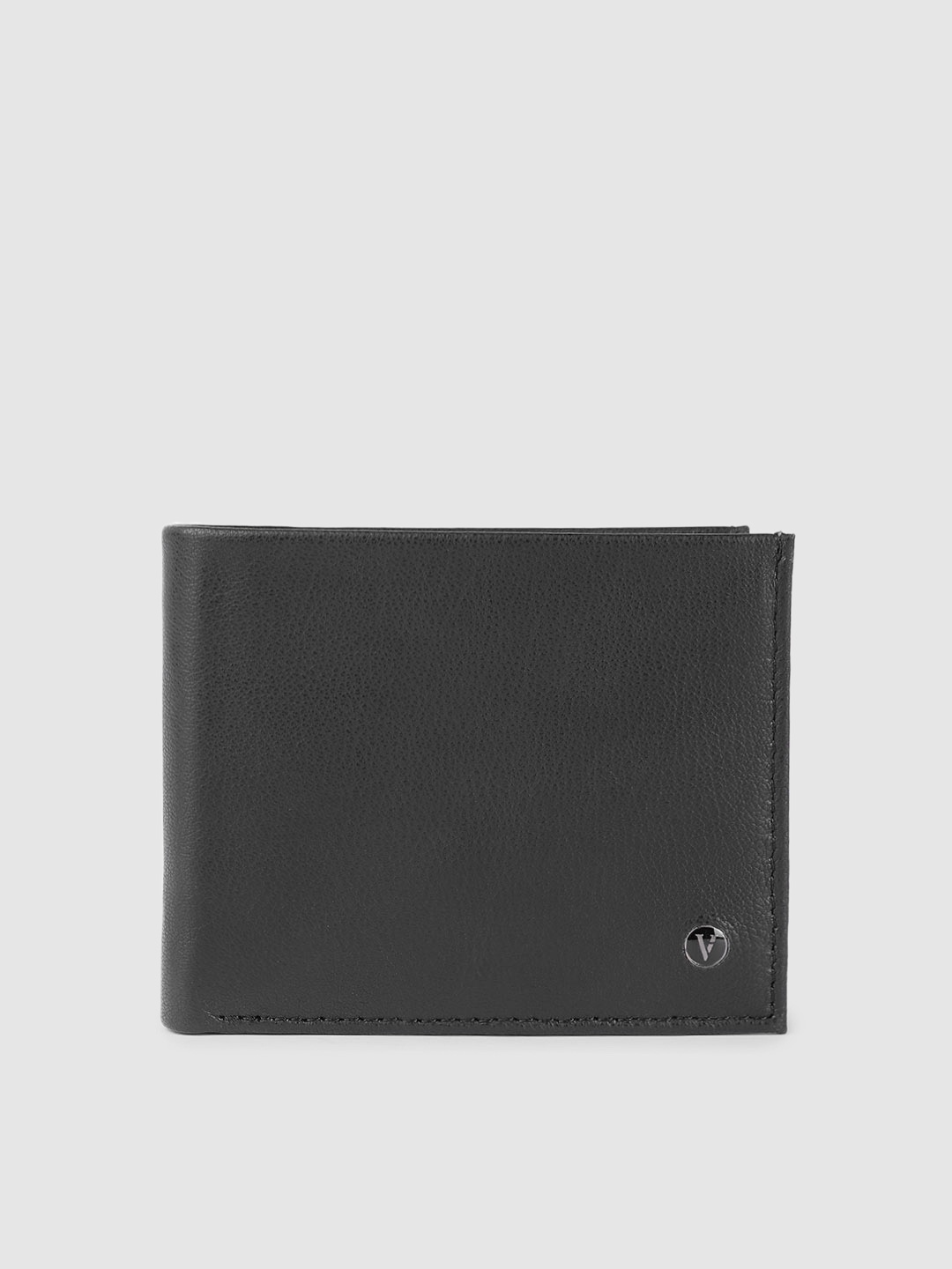 

Van Heusen Men Leather Two Fold Wallet, Black