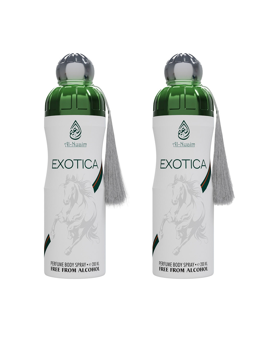 

Al-Nuaim Exotica Set Of 2 Long Lasting Perfume Body Sprays - 200ml Each, White