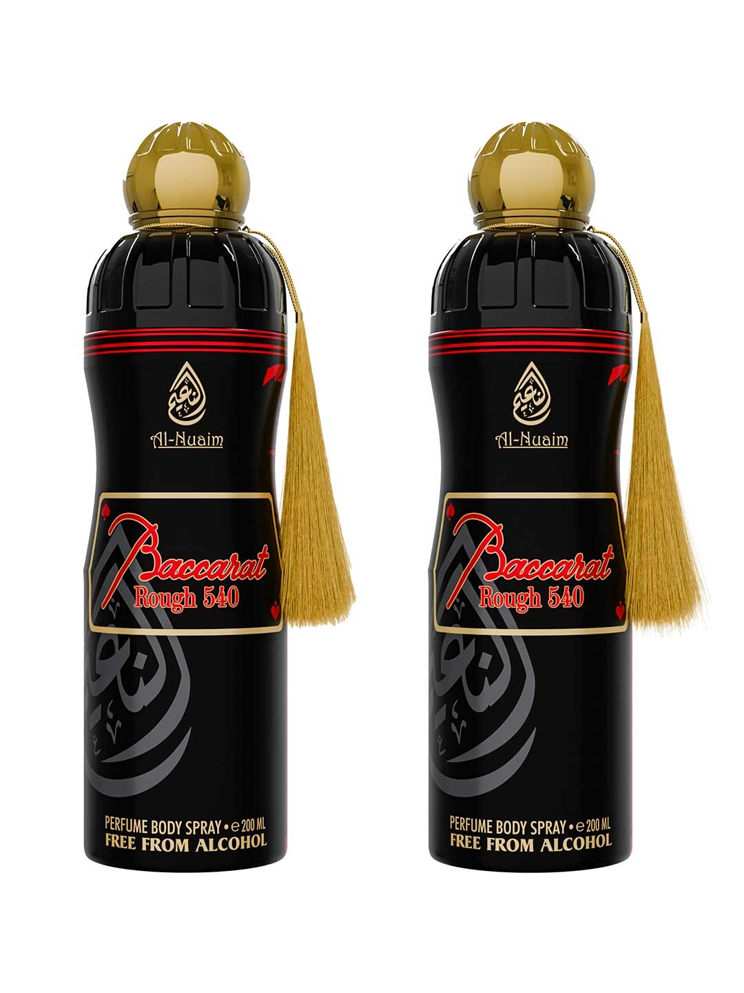 

Al-Nuaim Baccarat Set Of 2 Long Lasting Deodorant - 200ml Each, Multi