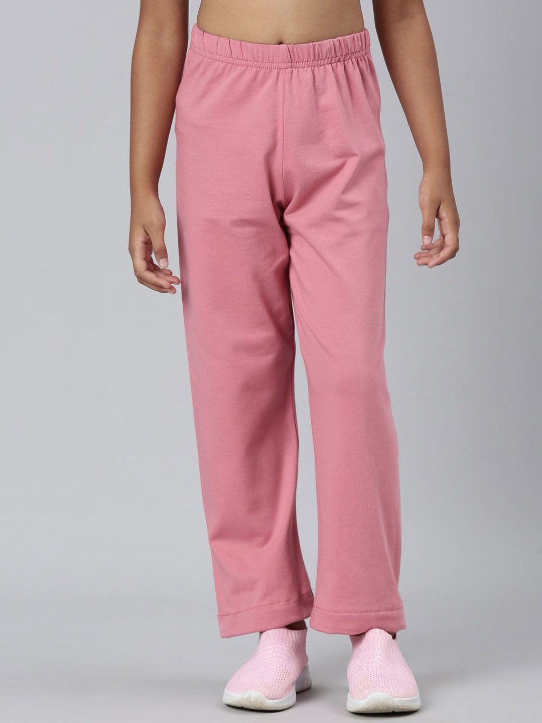 

Go Colors Girls Mid Rise Track Pants, Pink