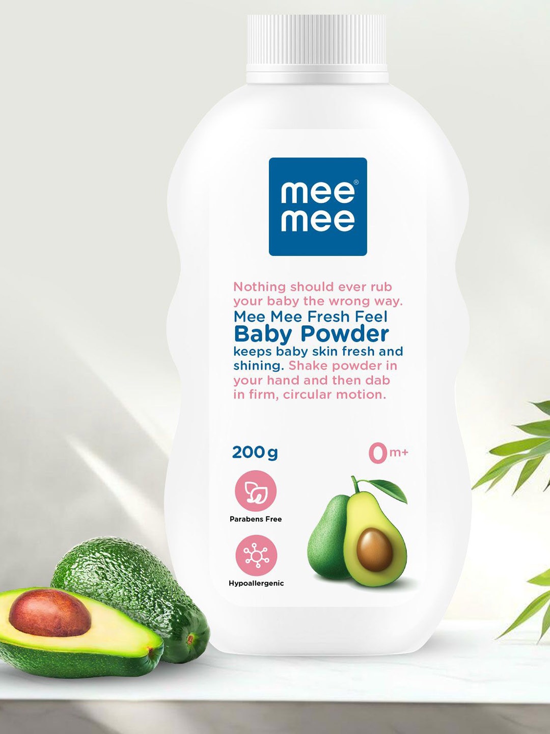 

MeeMee Set Of 2 Baby Powder With Avocado - 200g Each, White