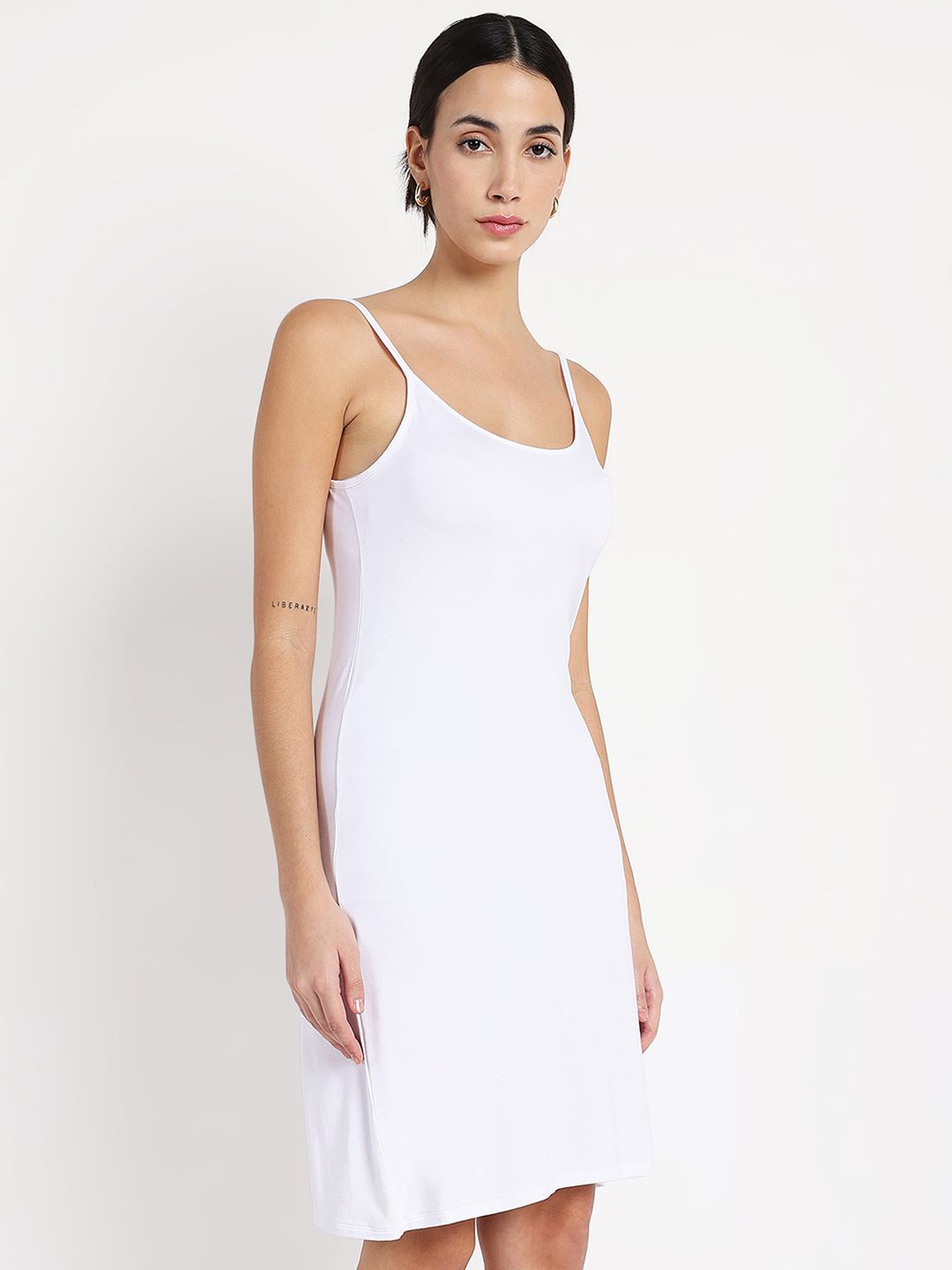 

RAREISM Round Neck Sleeveless Slips, White