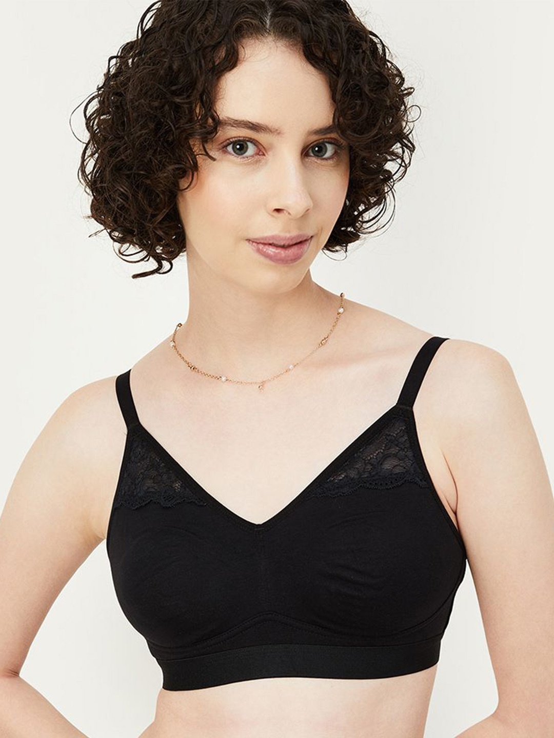 

max Women Full Coverage Seamless Lightly Padded Bra, Black