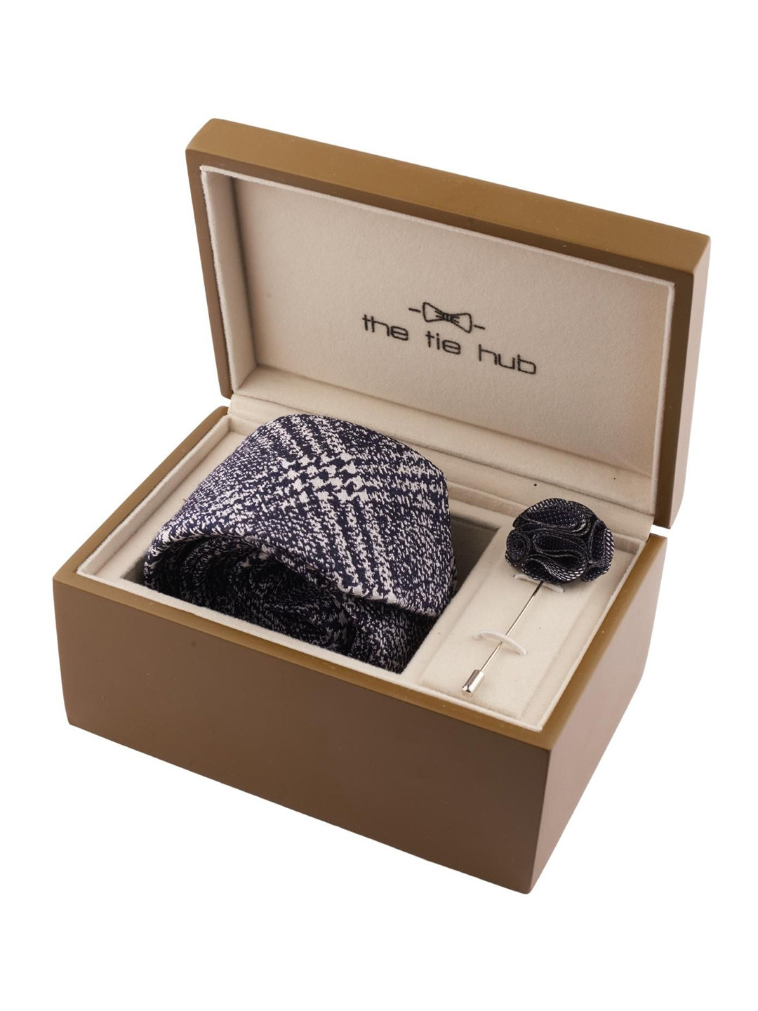 

The Tie Hub Men Accessory Gift Set of, Grey