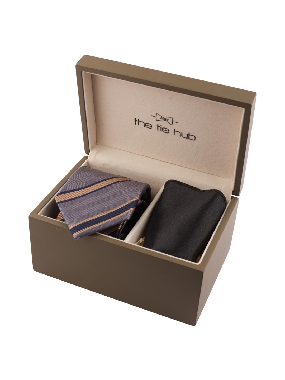 

The Tie Hub Men Accessory Gift Set of, Grey