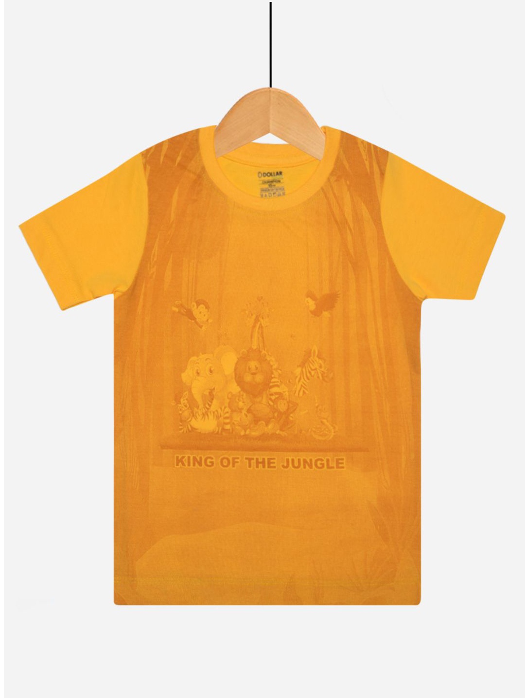 

Dollar Champion Kidswear Boys Animal Graphic Printed T-shirt, Yellow
