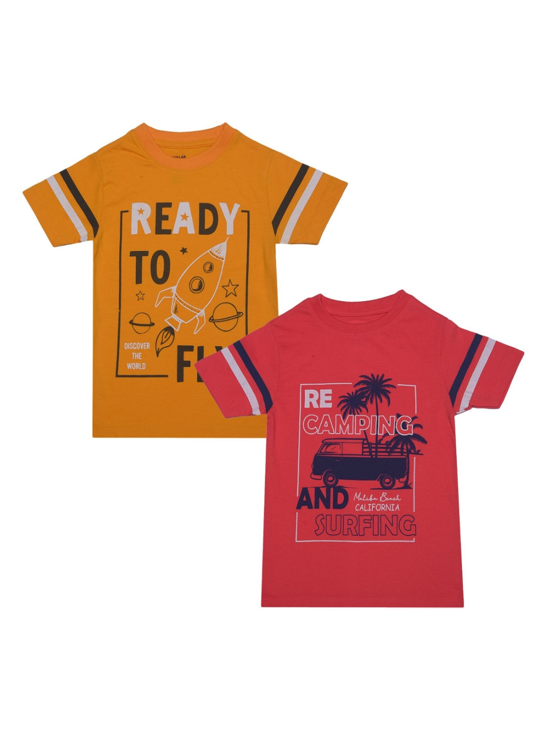 

Dollar Champion Kidswear Boys Pack Of 2 Graphic Printed T-shirt, Multi