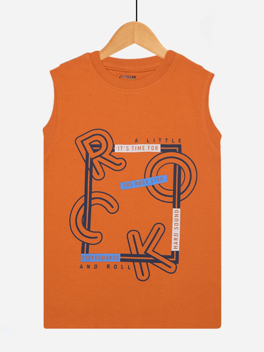

Dollar Champion Kidswear Boys Typography Printed T-shirt, Orange