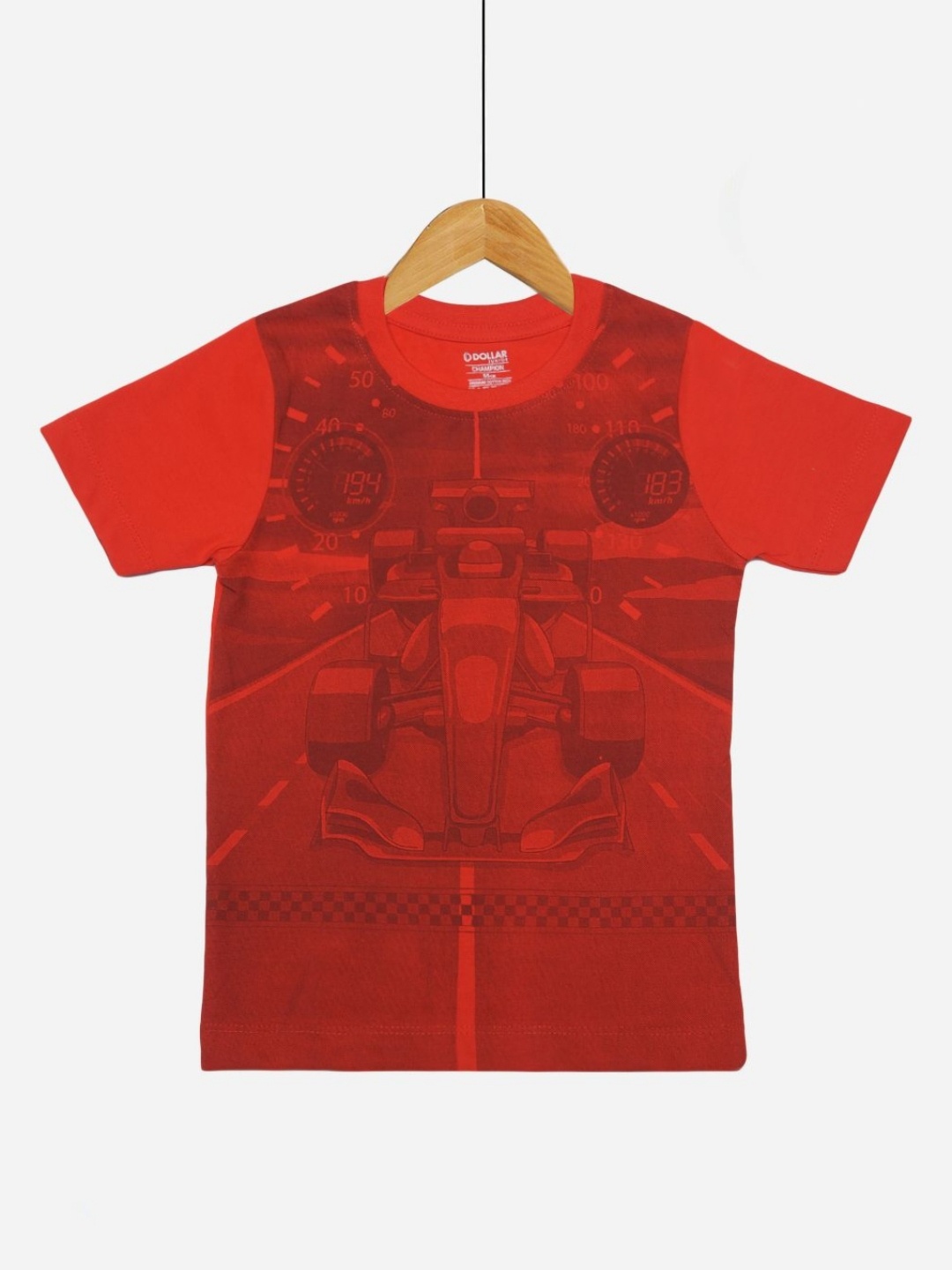 

Dollar Champion Kidswear Boys Graphic Printed Round Neck T-shirt, Red
