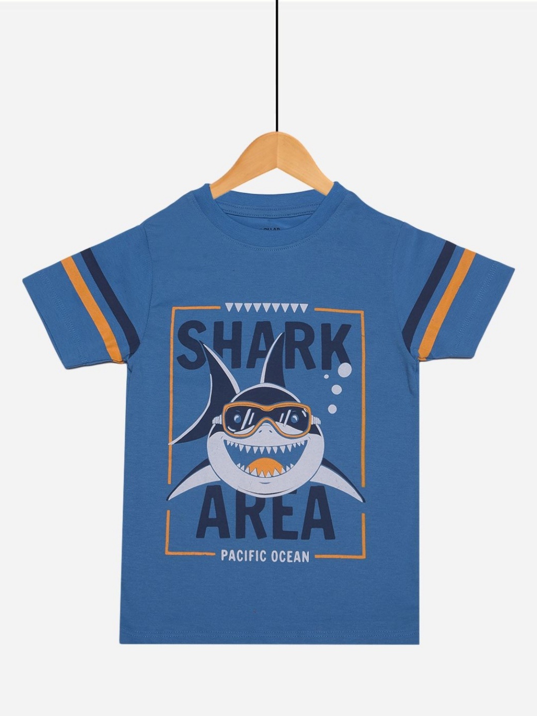 

Dollar Champion Kidswear Boys Typography Printed T-shirt, Blue