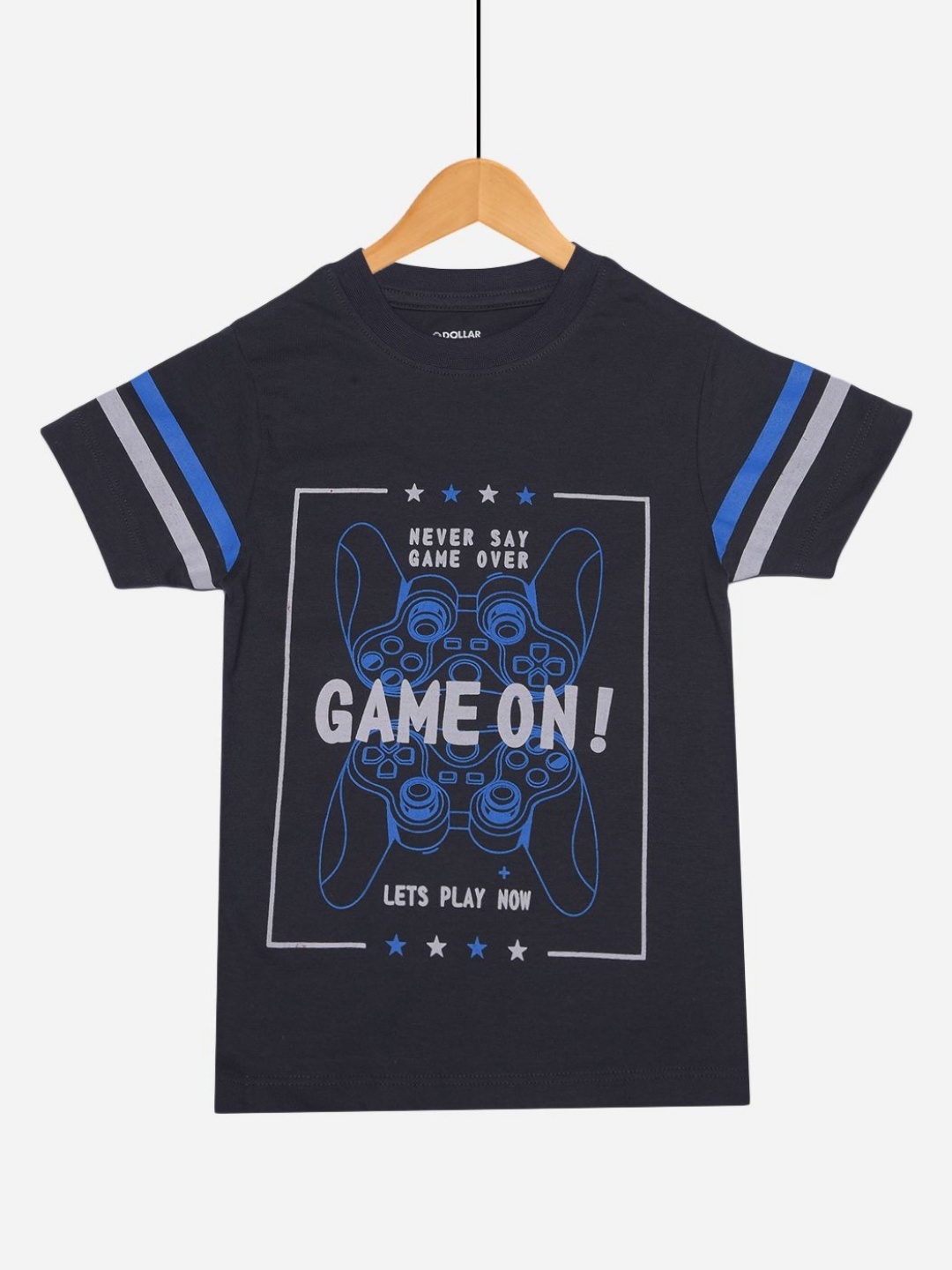 

Dollar Champion Kidswear Boys Graphic Printed T-shirt, Navy blue