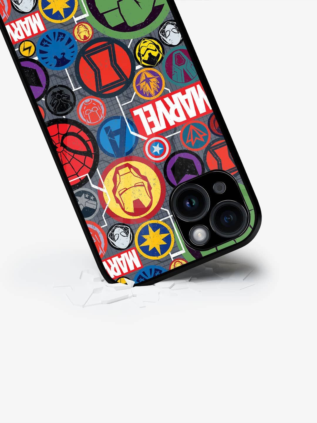 

macmerise Superhero Printed iPhone 15 Back Case Mobile Accessories, Black