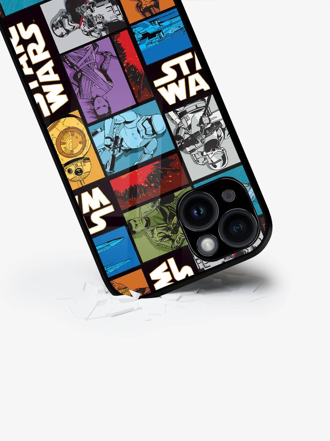 

macmerise Silicon Star War Character Conversational Print iPhone 15 Back Case, Blue