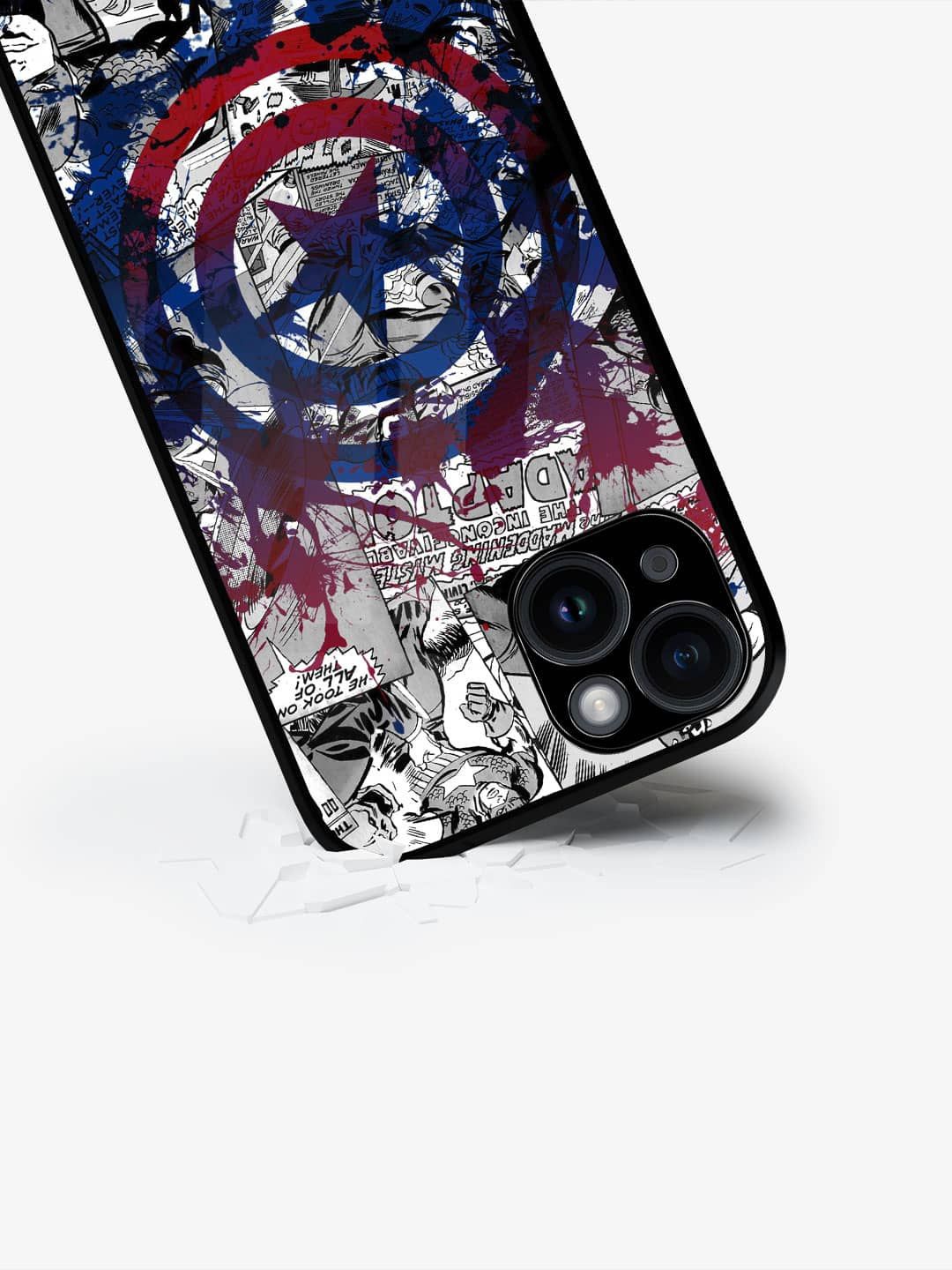 

macmerise Superhero Printed iPhone 15 Plus Back Case Mobile Accessories, Grey