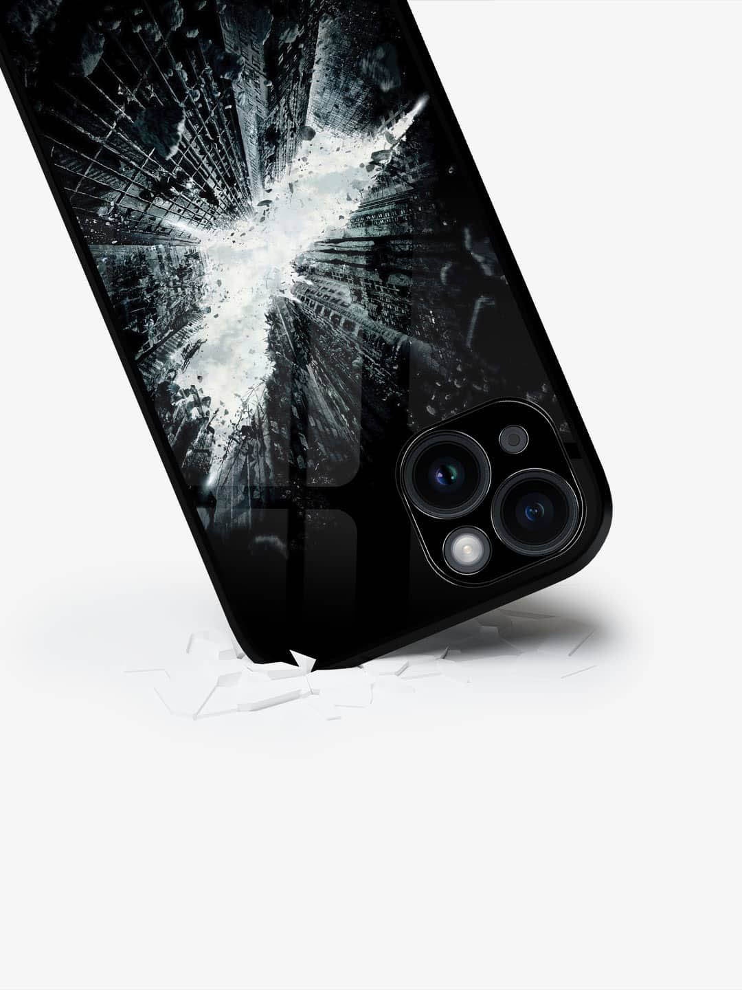 

macmerise Superhero Printed iPhone 15 Back Case Mobile Accessories, Black
