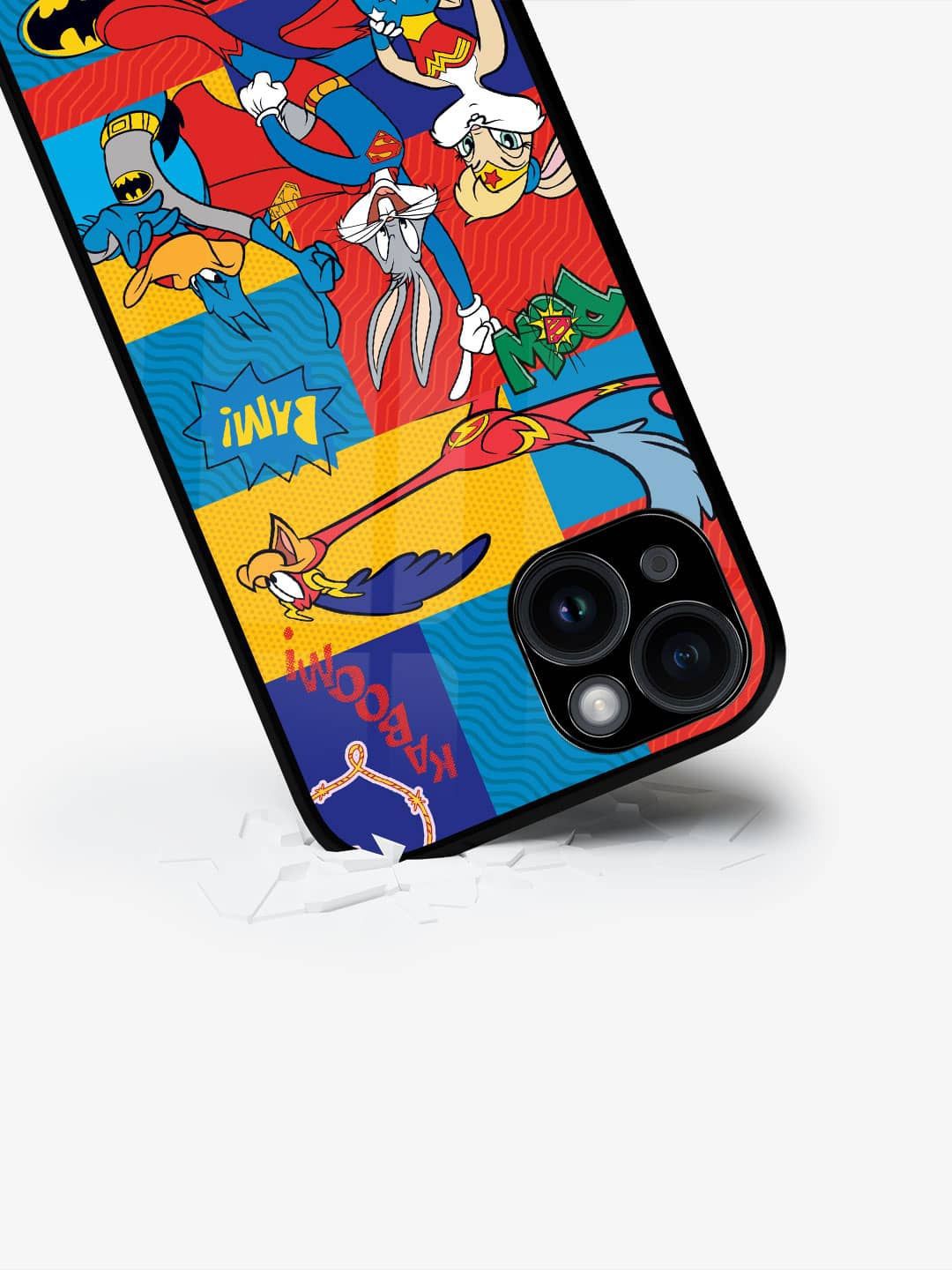 

macmerise Cartoon Characters Printed iPhone 15 Back Case Mobile Accessories, Blue