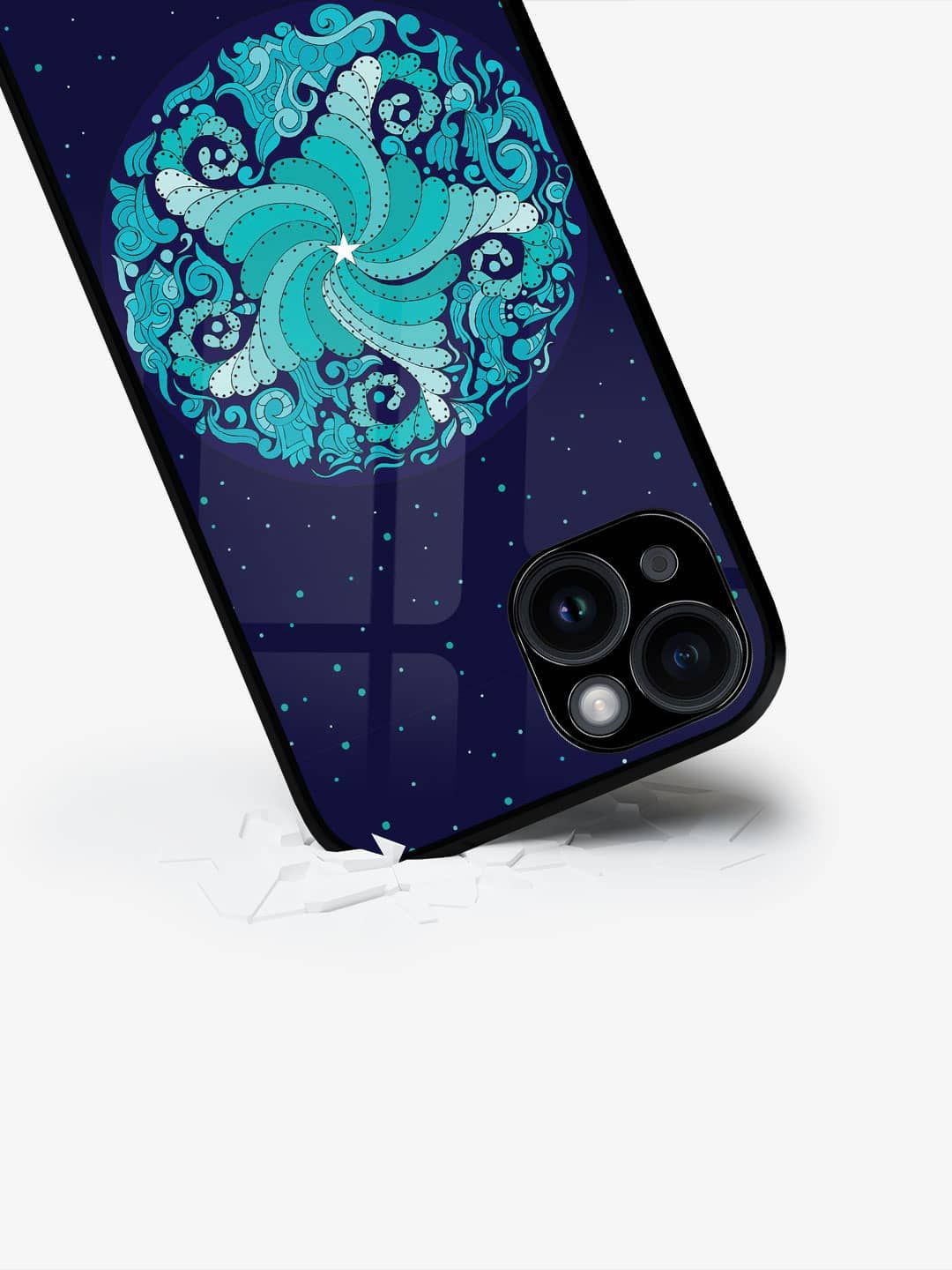 

macmerise Quirky Printed iPhone 15 Back Case Mobile Accessories, Navy blue