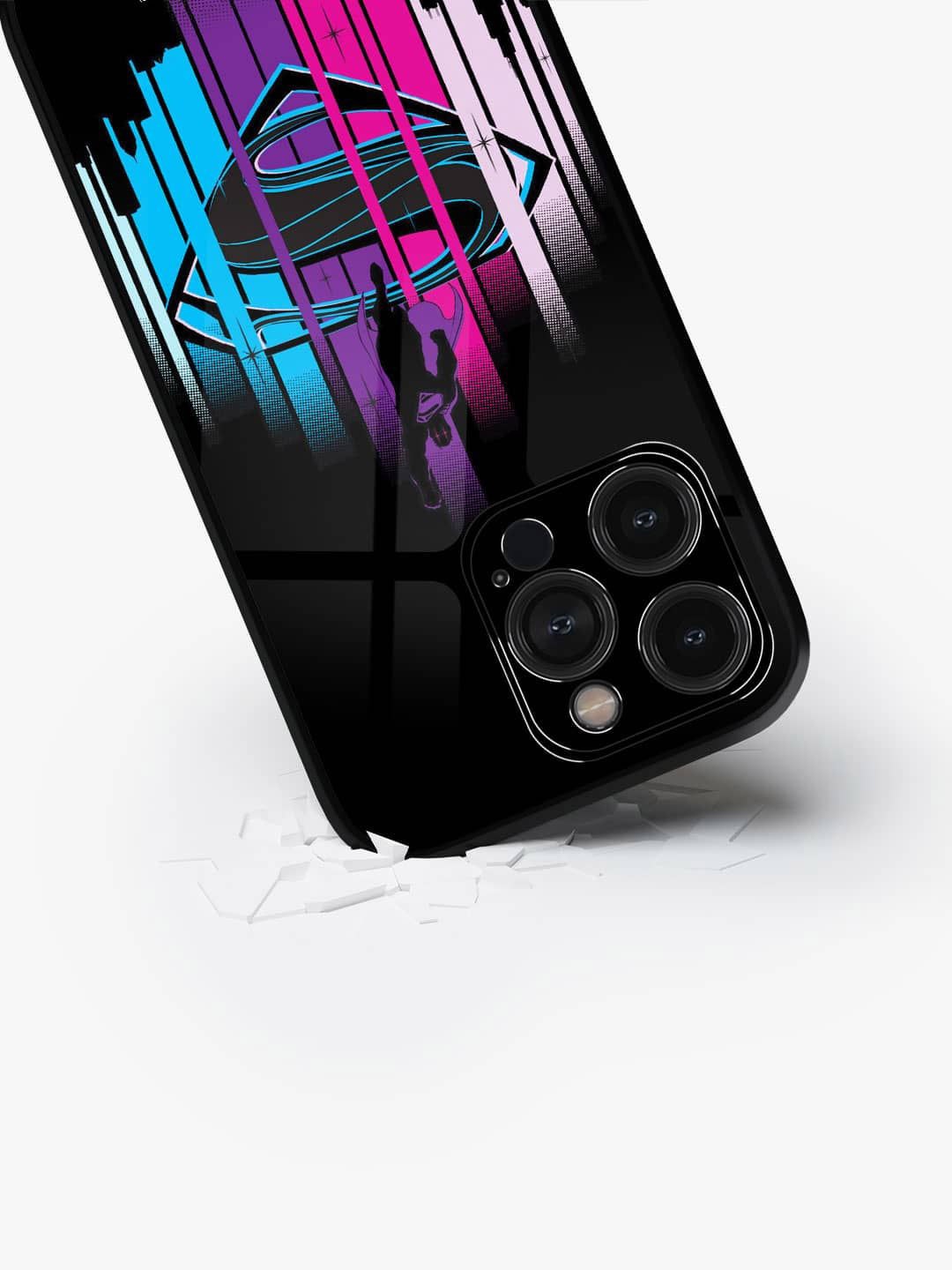 

macmerise Superhero Printed iPhone 15 Pro Back Case Mobile Accessories, Black