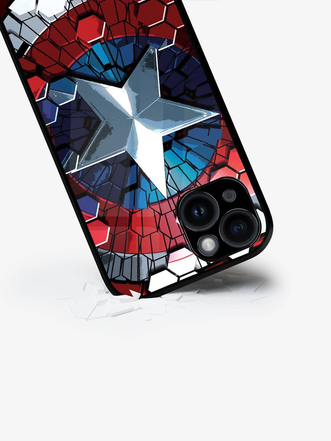 

macmerise Superhero Printed iPhone 15 Back Case Mobile Accessories, Red